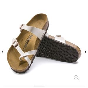 Birkenstock Mayari in Graceful Pearl White Size 37